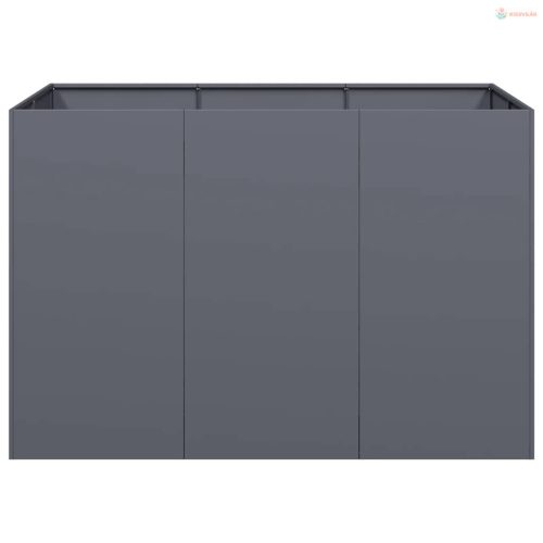 Növénytartó antracit 120x80x80 cm Acél