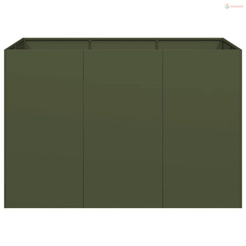 Ültetvény olívazöld 120x80x80 cm Acél