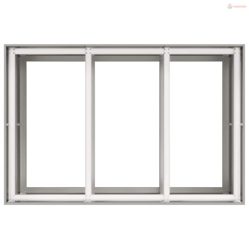 Növénytartó 120x80x80 cm Rozsdamentes acél