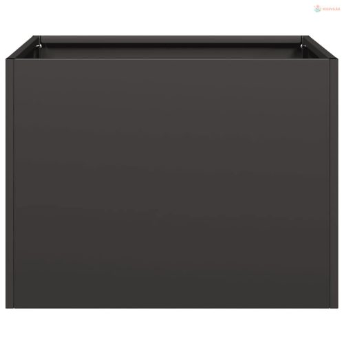 Ültetvény fekete 40x40x30 cm acél