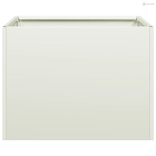 Fehér acél növénytartó 40x40x30 cm