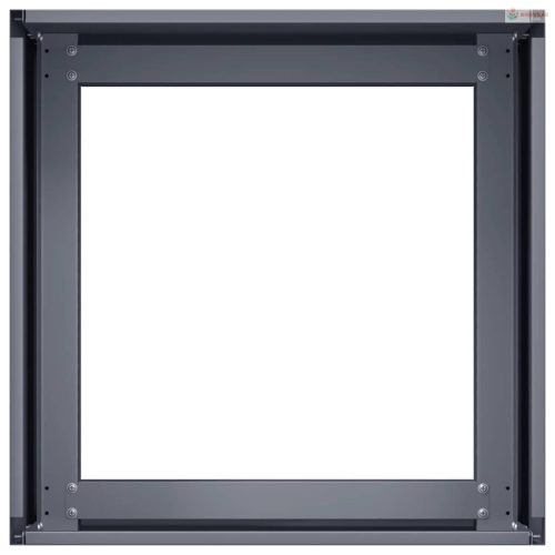 Antracitszürke acél növénytartó 40x40x30 cm