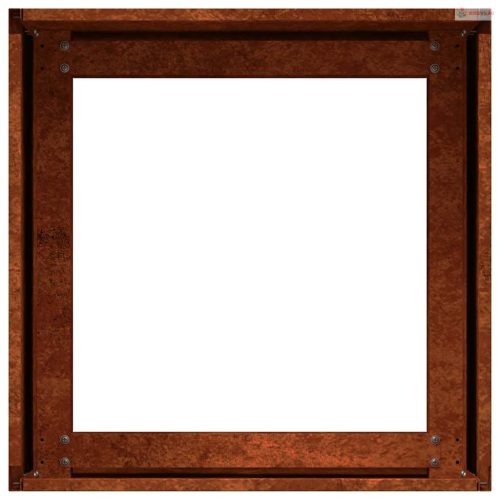 Ültető rozsdás 40x40x30 cm időjárásálló acélból