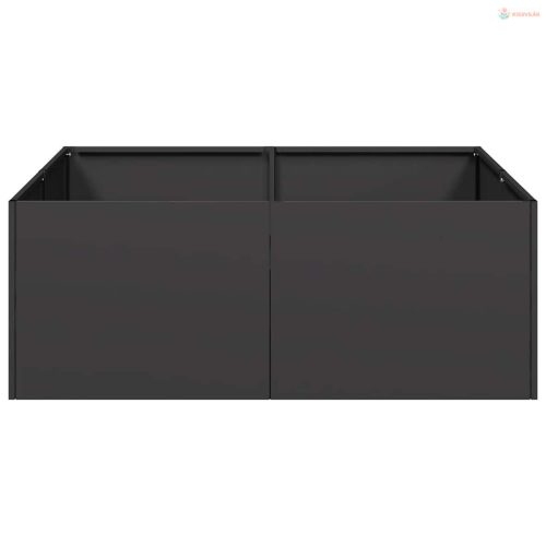 Ültetvény fekete 80x80x30 cm acél