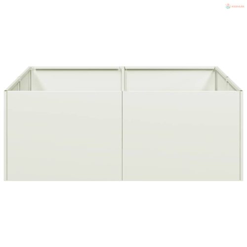 Növénytartó fehér 80x80x30 cm acél