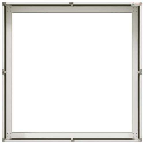 Növénytartó fehér 80x80x30 cm acél