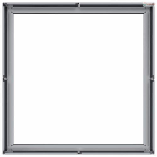 Horganyzott acél növénytartó 80x80x30 cm