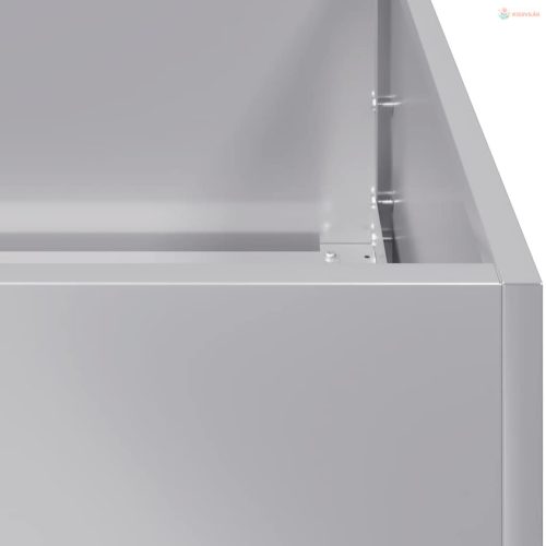 Horganyzott acél növénytartó 80x80x30 cm