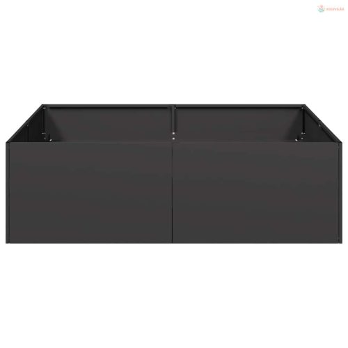 Ültetvény fekete 100x100x30 cm acél