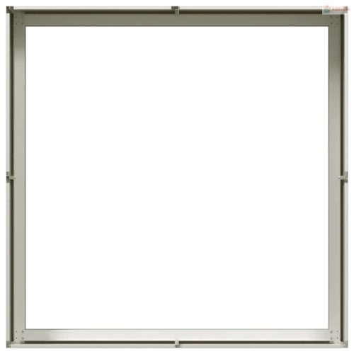 Fehér acél növénytartó 100x100x30 cm