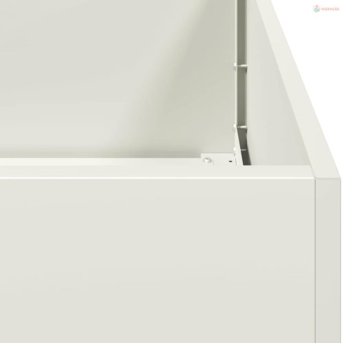 Fehér acél növénytartó 100x100x30 cm