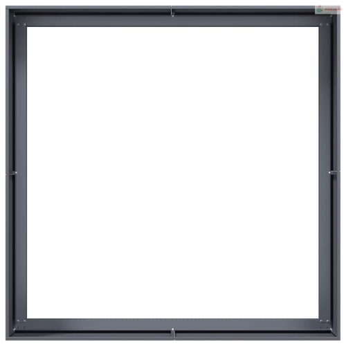 Antracitszürke acél növénytartó 100x100x40 cm