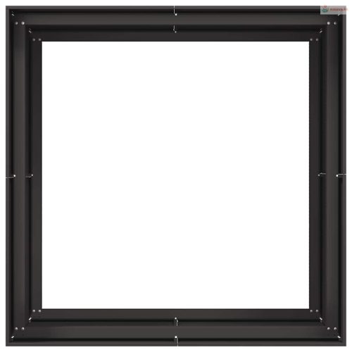 Ültetvény fekete 80x80x80 cm Acél