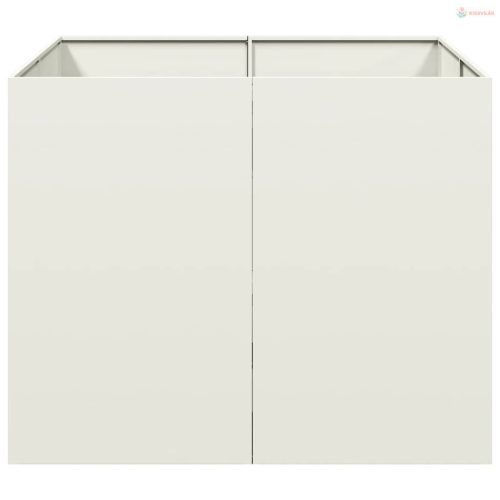 Növénytartó fehér 120x80x80 cm Acél