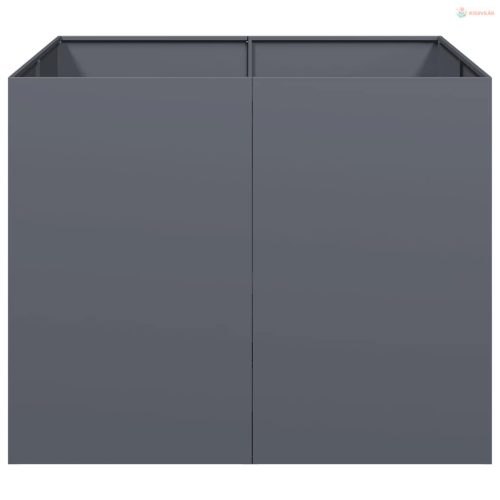 Növénytartó antracit 100x100x80 cm Acél