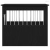 Fekete tölgyfa kutyaketrec bútor 55 x 75 x 65 cm