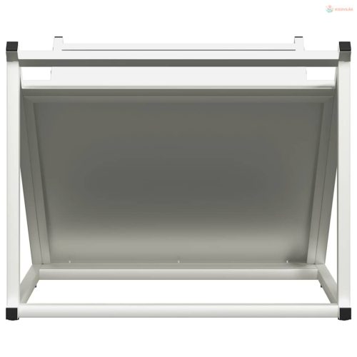 Fehér hidegen hengerelt acél tűzifatároló 70x43x34,5 cm