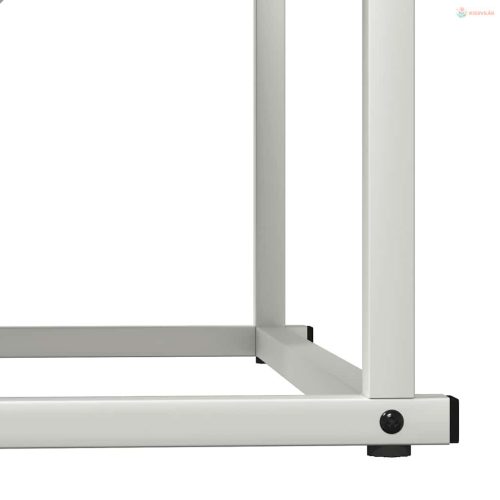 Fehér hidegen hengerelt acél tűzifatároló 70x43x34,5 cm