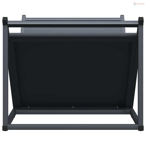 Antracitszürke hidegen hengerelt acél tűzifatároló 70x43x34,5cm