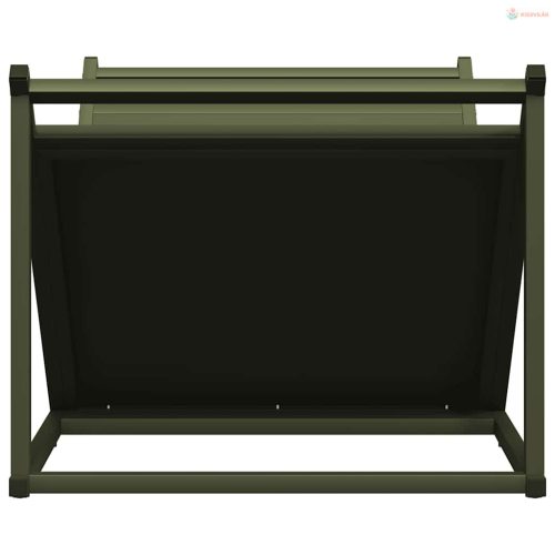 Olívazöld hidegen hengerelt acél tűzifatároló 70x43x34,5 cm