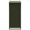 Olívazöld hidegen hengerelt acél tűzifatároló 69,5x35x81 cm