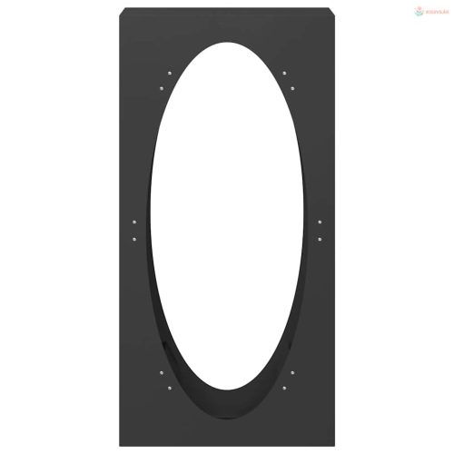 Fekete hidegen hengerelt acél tűzifatároló 50x23x100 cm