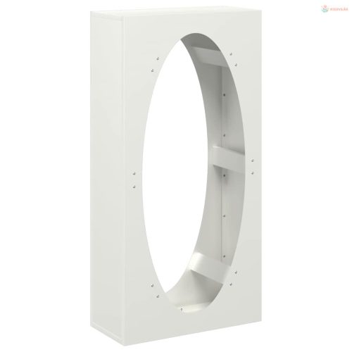 Fehér hidegen hengerelt acél tűzifatároló 50x23x100 cm