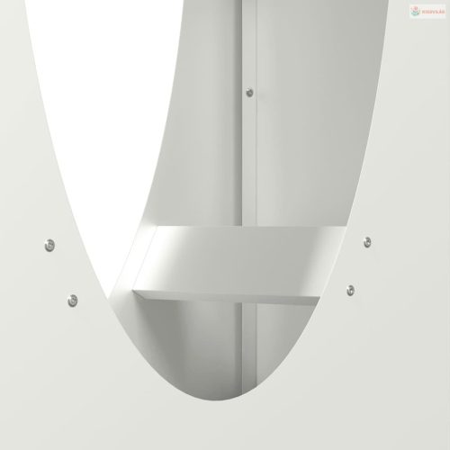 Fehér hidegen hengerelt acél tűzifatároló 50x23x100 cm