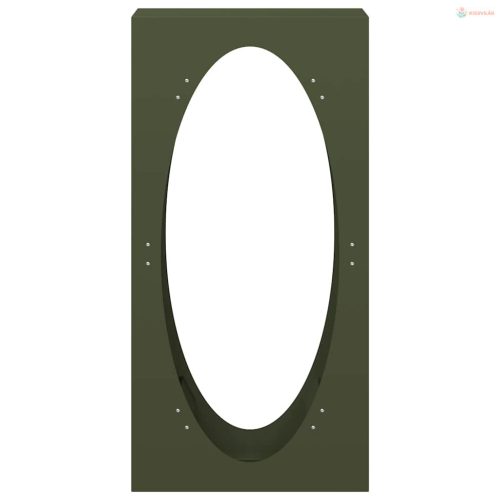 Olívazöld hidegen hengerelt acél tűzifatároló 50x23x100 cm