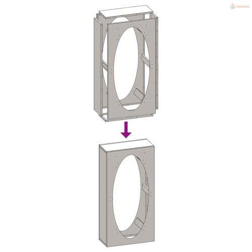 Olívazöld hidegen hengerelt acél tűzifatároló 50x23x100 cm