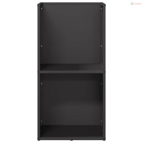 Fekete hidegen hengerelt acél tűzifatároló 40x30x80 cm