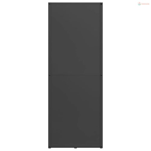Fekete hidegen hengerelt acél tűzifatároló 40x30x80 cm