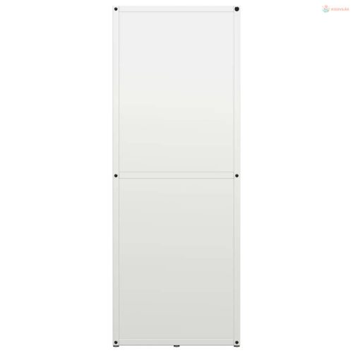 Fehér hidegen hengerelt acél tűzifatároló 40x30x80 cm