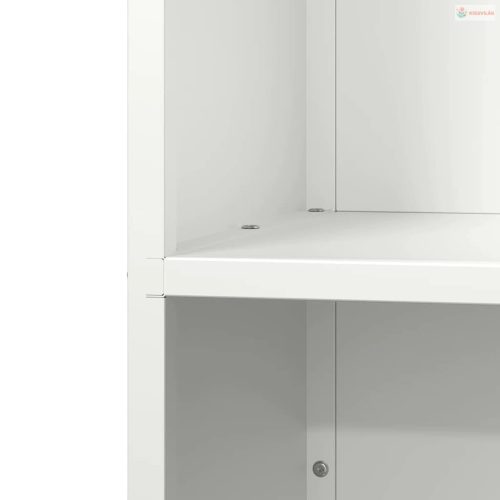 Fehér hidegen hengerelt acél tűzifatároló 40x30x80 cm