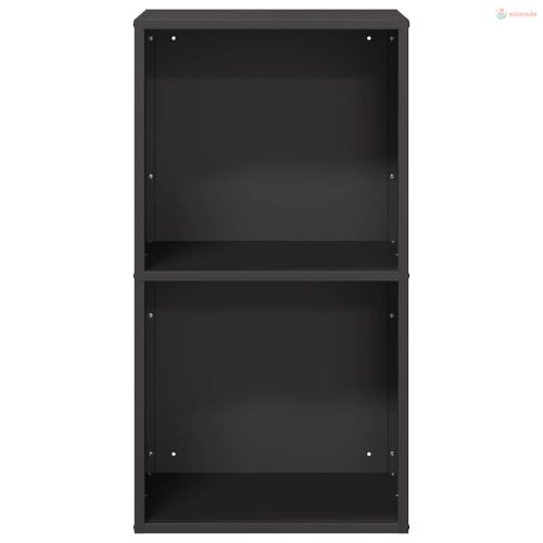 Fekete hidegen hengerelt acél tűzifatároló 40x30x75 cm