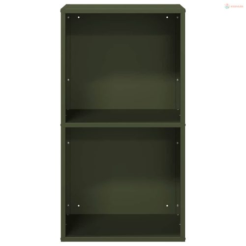 Olívazöld hidegen hengerelt acél tűzifatároló 40x30x75 cm