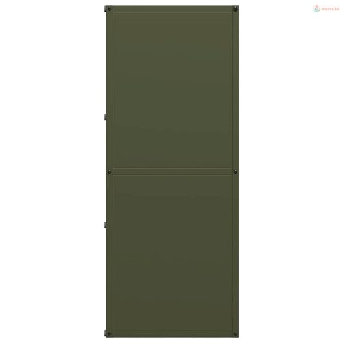 Olívazöld hidegen hengerelt acél tűzifatároló 40x30x75 cm