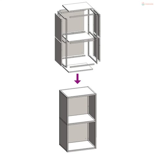 Olívazöld hidegen hengerelt acél tűzifatároló 40x30x75 cm
