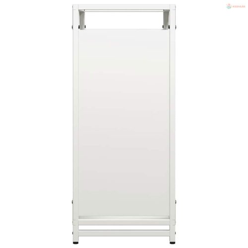 Fehér hidegen hengerelt acél tűzifatároló 44x28x65 cm