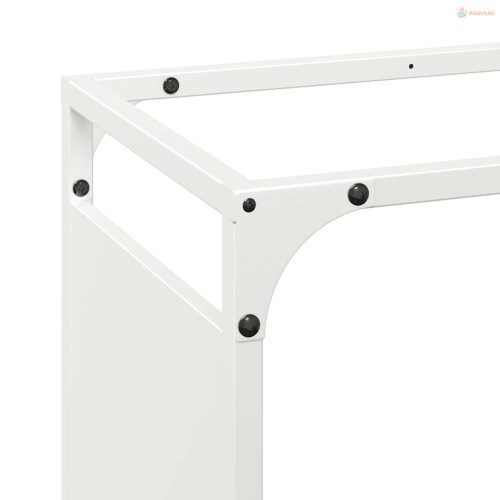 Fehér hidegen hengerelt acél tűzifatároló 44x28x65 cm