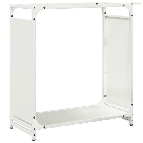 Fehér hidegen hengerelt acél tűzifatároló 60x28x65 cm