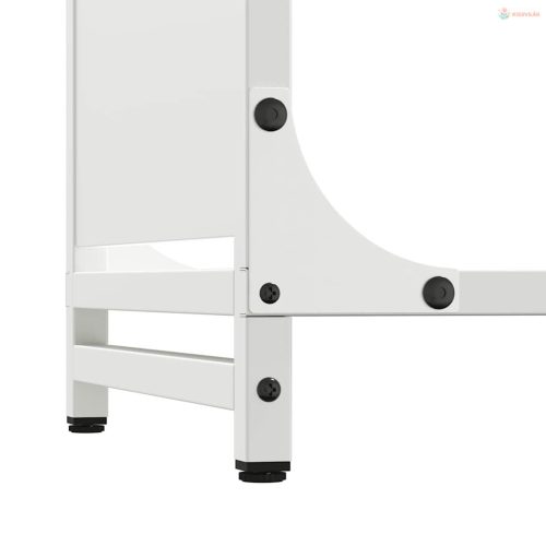 Fehér hidegen hengerelt acél tűzifatároló 60x28x65 cm