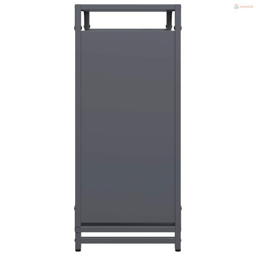 Antracitszürke hidegen hengerelt acél tűzifatároló 60x28x65 cm