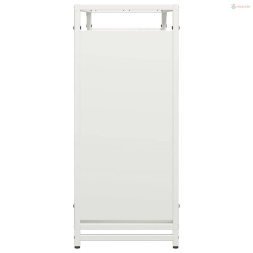 Fehér hidegen hengerelt acél tűzifatároló 90x28x65 cm