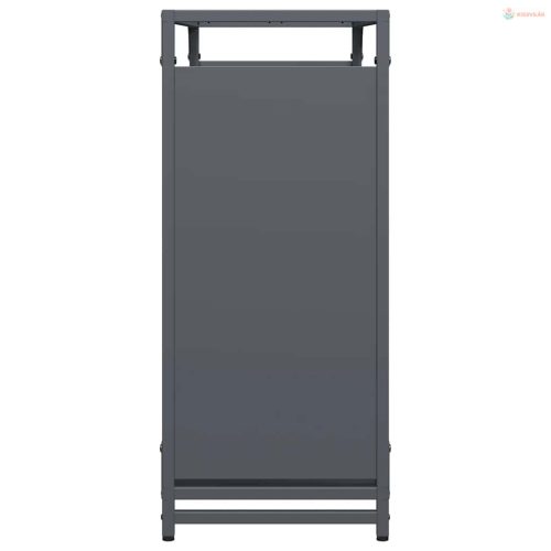 Antracitszürke hidegen hengerelt acél tűzifatároló 90x28x65 cm