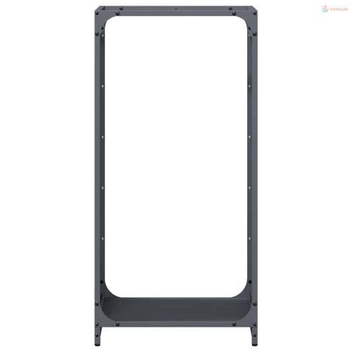 Antracitszürke hidegen hengerelt acél tűzifatároló 44x28x90 cm