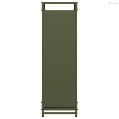 Olívazöld hidegen hengerelt acél tűzifatároló 44x28x90 cm