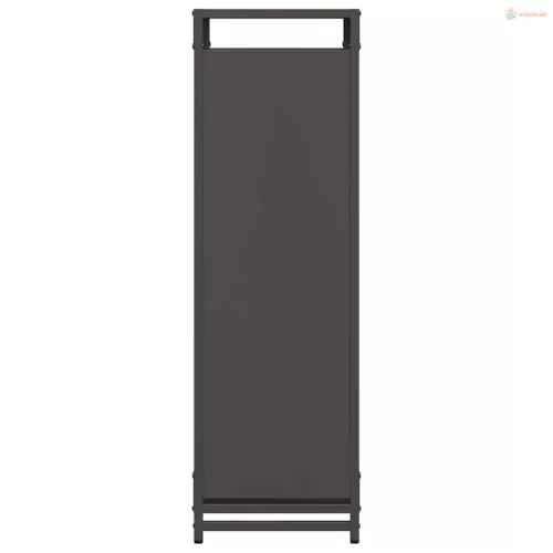 Fekete hidegen hengerelt acél tűzifatároló 90x28x90 cm