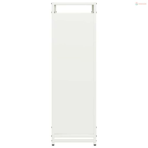 Fehér hidegen hengerelt acél tűzifatároló 90x28x90 cm