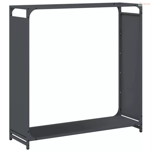 Antracitszürke hidegen hengerelt acél tűzifatároló 90x28x90 cm